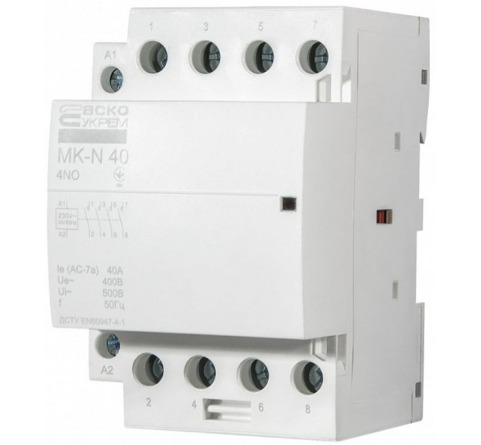 (А0040030033) Контактор модульный MK-N, 40A, 4NO, 4P, 220V Аско 