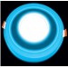 Светильник LED с подсветкой встраиваемый Ecostrum DownLight 3+3W (CDLR72213) синий