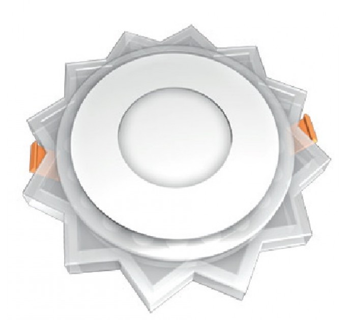 Светильник LED с подсветкой встраиваемый Ecostrum синий DownLight 3+3W (CDLR72225) Солнце