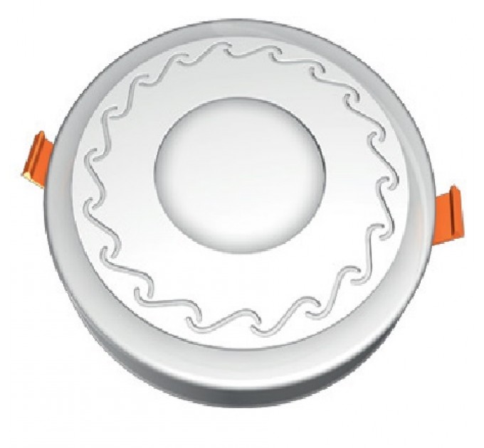 Светильник LED с подсветкой встраиваемый Ecostrum DownLight 6+3W (CDLR72219) Волна синий