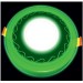 Светильник LED с подсветкой встраиваемый Ecostrum DownLight 3+3W Волна (CDLR72218) зеленый