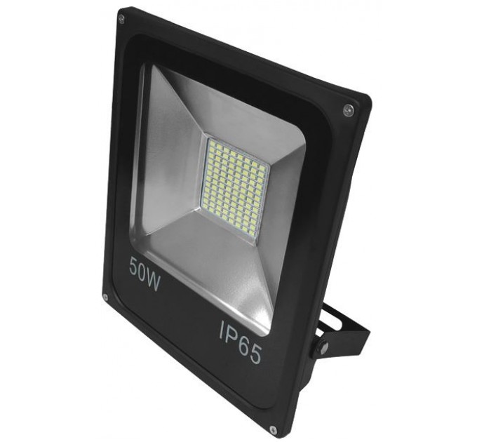 Прожектор Ecostrum UA LED IC 50W, IP65, 5000Lm (UALED-50IC) цвет черный и белый