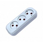 Колодка без заземления 3 гнезда GISELT (G-MGP121) 