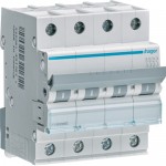 Автомат Hager 3P + N, 6 кА, 10А, С, (MCN410)