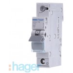 Автоматический выключатель Hager 10А, 1-P, 6 кА, С (МСS110)