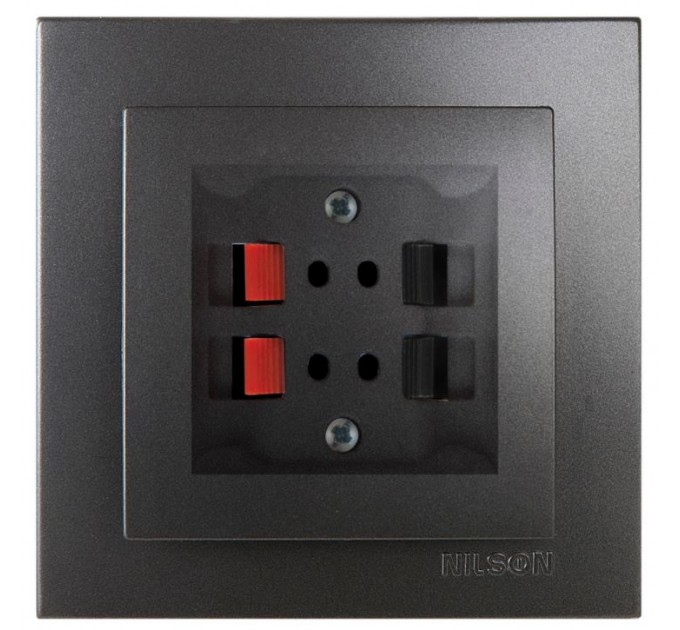 Розетка Антрацит (NS-24161050) NILSON Touran аудио стерео