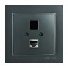 Розетка компьютерная NILSON Thor (NS-27161042) без модуля антрацит