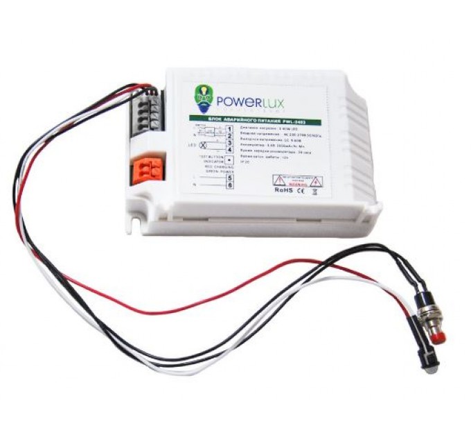 Светильник аварийный с ПАБ PowerLUX IP20 (PW35970-PWL12W) белый
