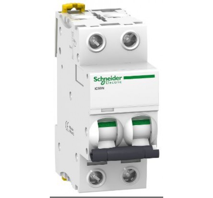 Выключатель автоматический миниатюрный Schneider IC60N, 2P, 6 кА, 3A, B (A9F73203)