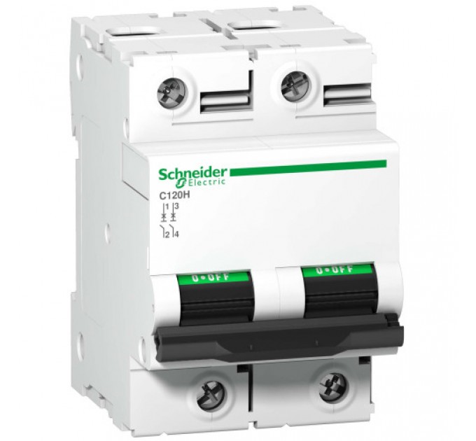 Миниатюрный автоматический выключатель Schneider 2P, C, 125A, C120H (A9N18459)