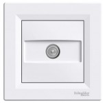 TV розетка концевая Schneider Asfora 1 разъем Белая EPH3200121