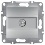 TV розетка Проходная-А (4dB) Schneider Asfora 1 разъем Алюминий EPH3200261