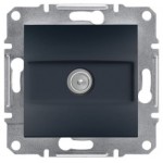 TV розетка Проходная-А (4dB) Schneider Asfora 1 разъем Антрацит EPH3200271