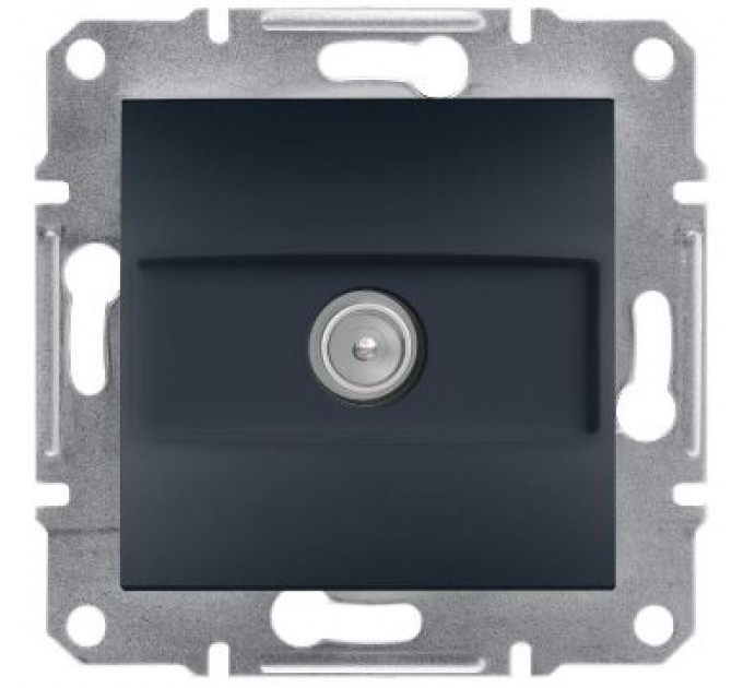Розетка проходная-А (4dB) TV Schneider Asfora EPH3200271 антрацит 1 разъем