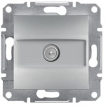 TV розетка Проходная-А (8dB) Schneider Asfora 1 разъем Алюминий EPH3200361