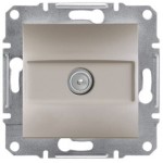 TV розетка Проходная-А (8dB) Schneider Asfora 1 разъем Бронза EPH3200369