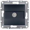 Розетка проходная-А (8dB) TV Schneider Asfora EPH3200371 антрацит 1 разъем