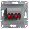 Аудиорозетка IP20 Schneider Asfora EPH5700162 одинарная Сталь