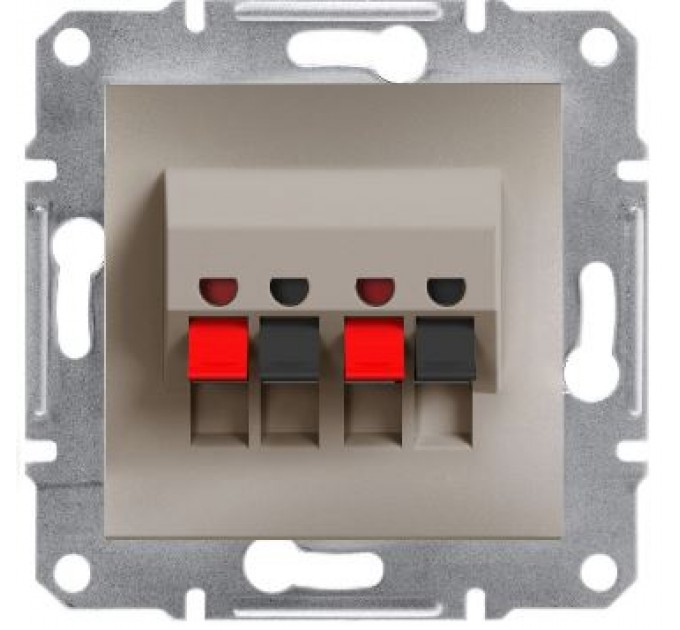 Аудиорозетка IP20 Schneider Asfora EPH5700169 одинарная Бронза