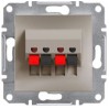 Аудиорозетка IP20 Schneider Asfora EPH5700169 одинарная Бронза
