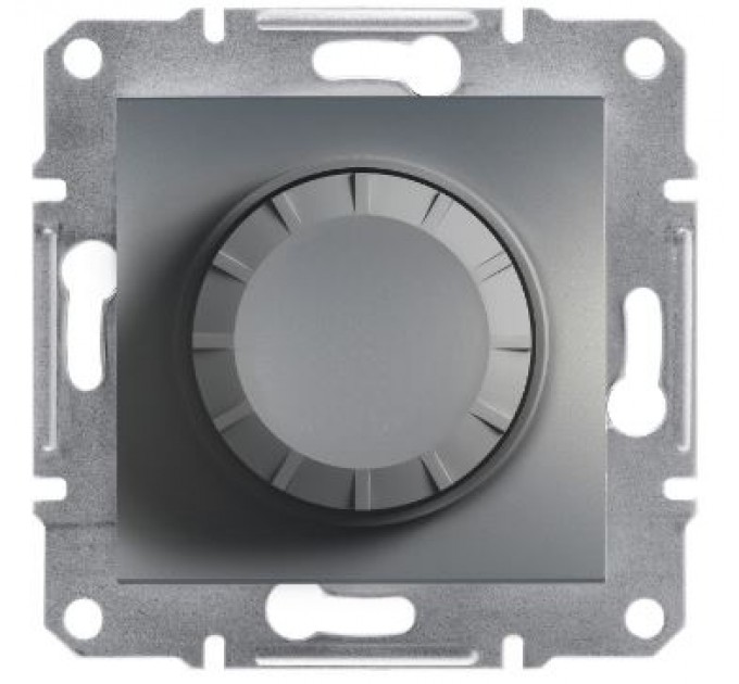 Поворотный светорегулятор IP20 Schneider Asfora EPH6400162 сталь