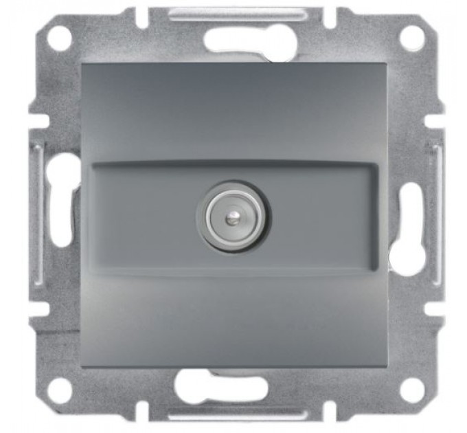 Розетка концевая TV Schneider Asfora EPH3200162 Сталь 1 разъем