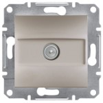 TV розетка концевая Schneider Asfora 1 разъем Бронза EPH3200169