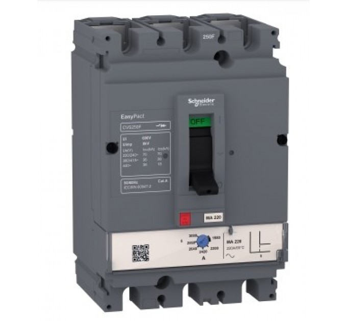 Автоматический выключатель Schneider Easypact CVS160N MA100 3P3D, 50кА (LV516450)