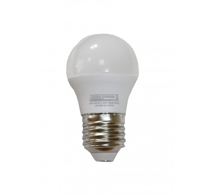 Лампа Led Techno Systems GOLDEN G45, 5W, Е27, 4000К, 530Lm (TNSy5000037)