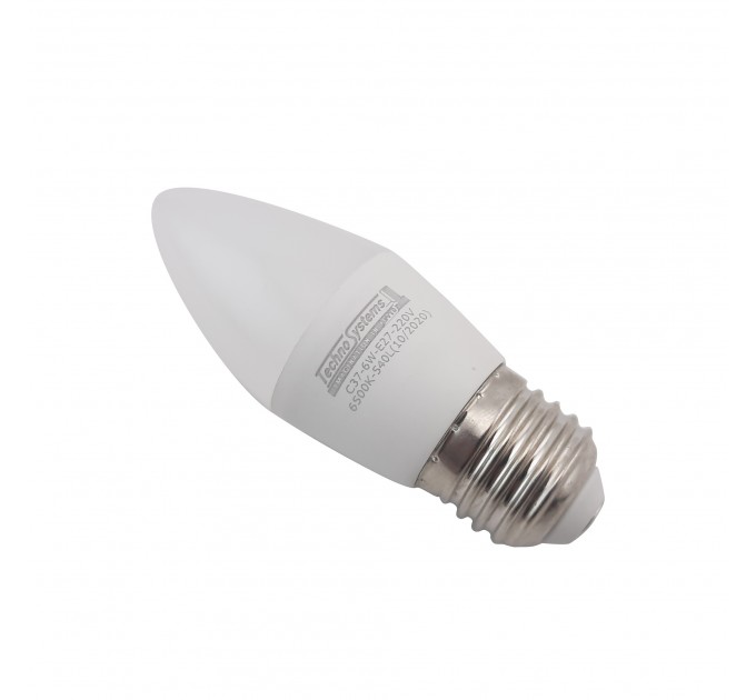 Лампа Led Techno Systems SILVER C37, 6W, Е27, 6500К, 540Lm (TNSy5000252)