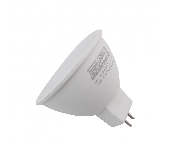 Лампа Led Techno Systems MR16, 5W, GU5.3, 4000К, 450Lm (TNSy5000047)