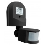  Датчик движения ДР02 Techno Systems 1200Вт, IP44, 1,8-2,5м (TNSy5502874) черный