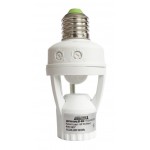  Датчик движения ДР03В (Е27) Techno Systems 60Вт, IP20, 2-3,5м (TNSy5505267) белый