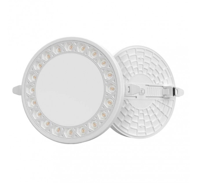 Встроенный Led светильник даунлайт ADAMANT Violux 24W, 4200К, IP20 (VL-100180) круг